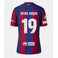 Barcelona Vitor Roque #19 Domáci Ženy futbalový dres 2023-24 Krátky Rukáv